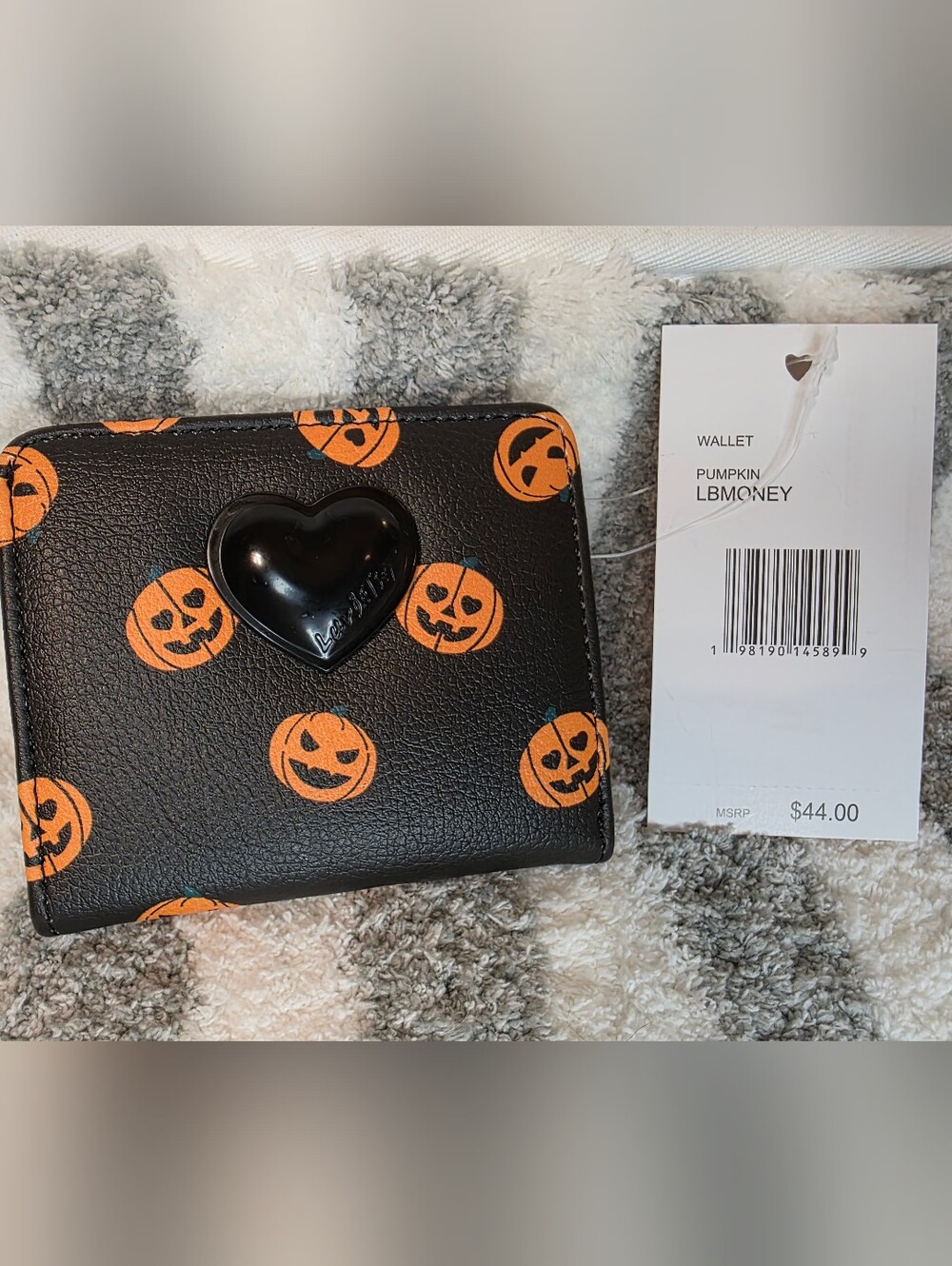🎃BUY NOW🎃 Luv Betsey NWT Halloween Pumpkin Wallet— Handmade Bracelet - Picture 3 of 6